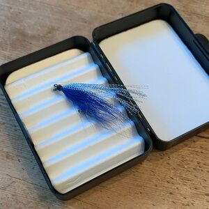 Black Fly Fishing Box with NWT Blue Fly Included!